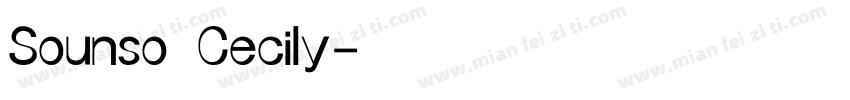 Sounso Cecily字体转换